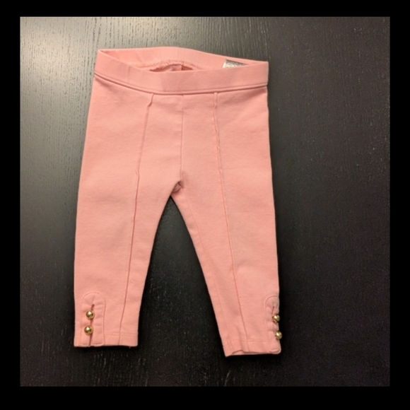 3 For $12 Pink Kids Leggings with Gold Accents - Picture 9 of 9